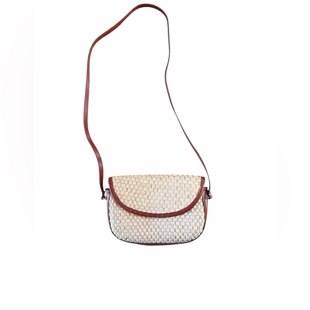 Chic Cream and Brown Crossbody Bag